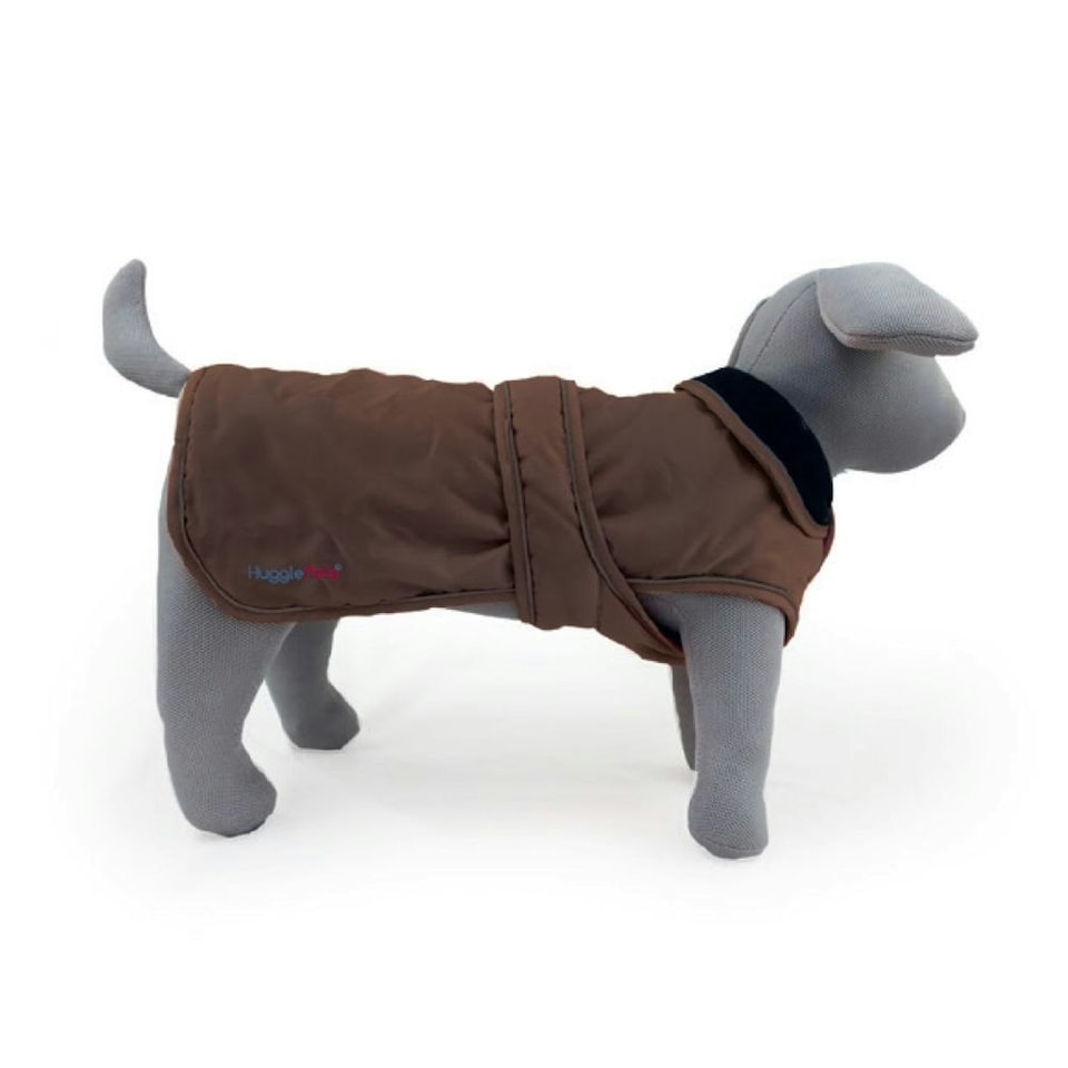 image 1 of HugglePets Arctic Armour Dog Coat Brown | XL