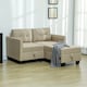image 7 of HOMCOM Modular Sectional Sofa with Storage 2 Seater Sofa Set Brown Brown