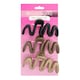 image 1 of Brushworks Wave Claw Clips - 3 Pack - Black Brown Beige | Multi | Black, Brown, Beige