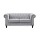 image 1 of Pelham 2 Seat Velvet Sofa - Grey