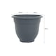 image 4 of Wham Bell Pot 4 x 36cm Round Plastic Garden Planters | Black | Slate