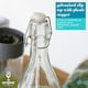 image 3 of Argon Tableware Glass Bottles with Swing Top - 1.1 Litre - Pack of 6 Clear | 1L