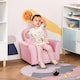image 1 of HOMCOM Kids Sofa Toddler Armchair Children Chair Princess-Themed Nursery | Pink | One Size