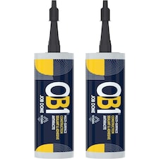 OB1 Anthracite Multi-Surface Construction Sealant & Adhesive Silicone Pack of 2