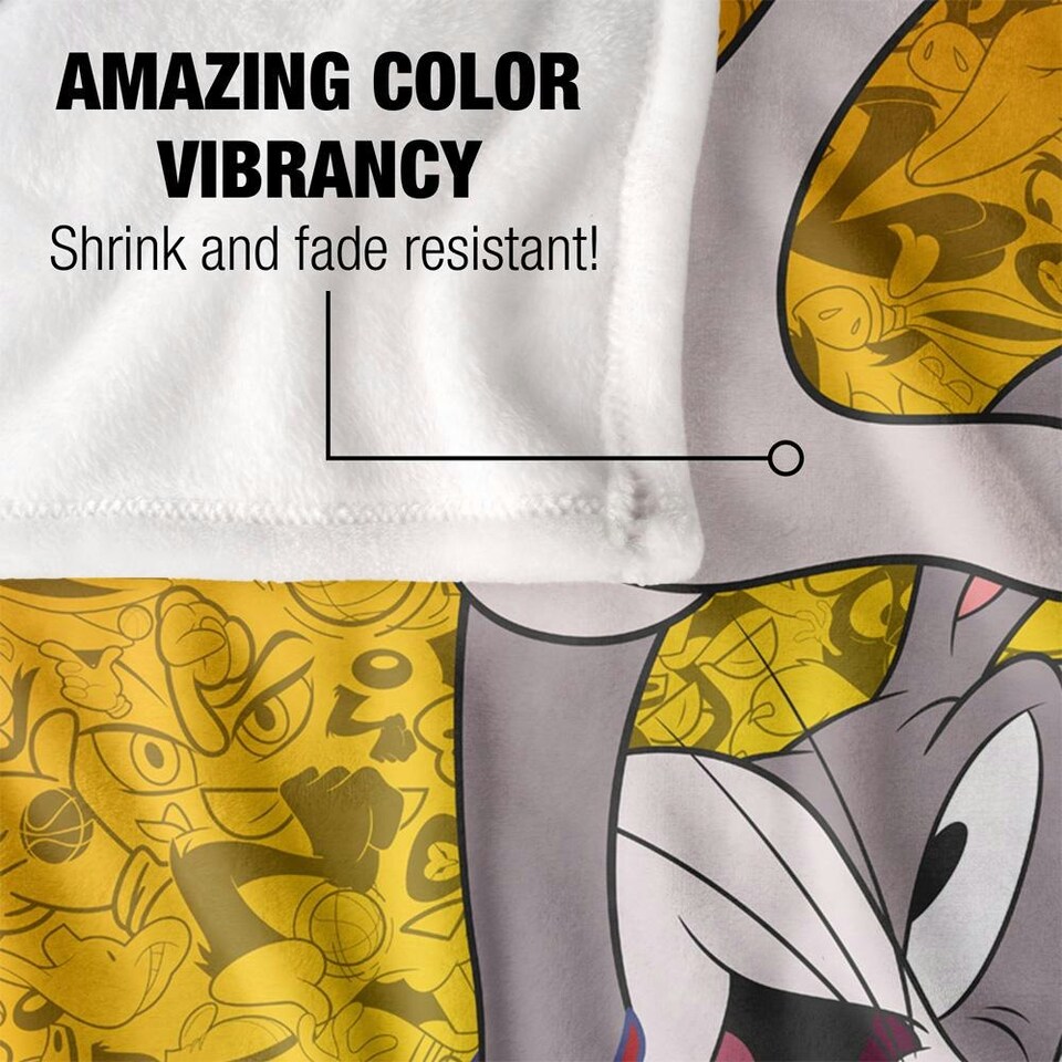 image 1 of Space Jam: A New Legacy Bugs Bunny Blanket - Multicoloured - One Size