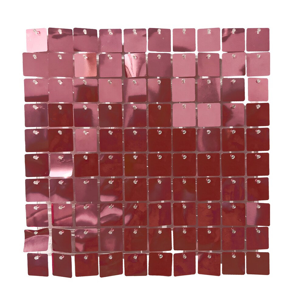 image 1 of 30cm x 30cm Shimmer Sequin Wall Panels, Reflective Square Backdrop Panel