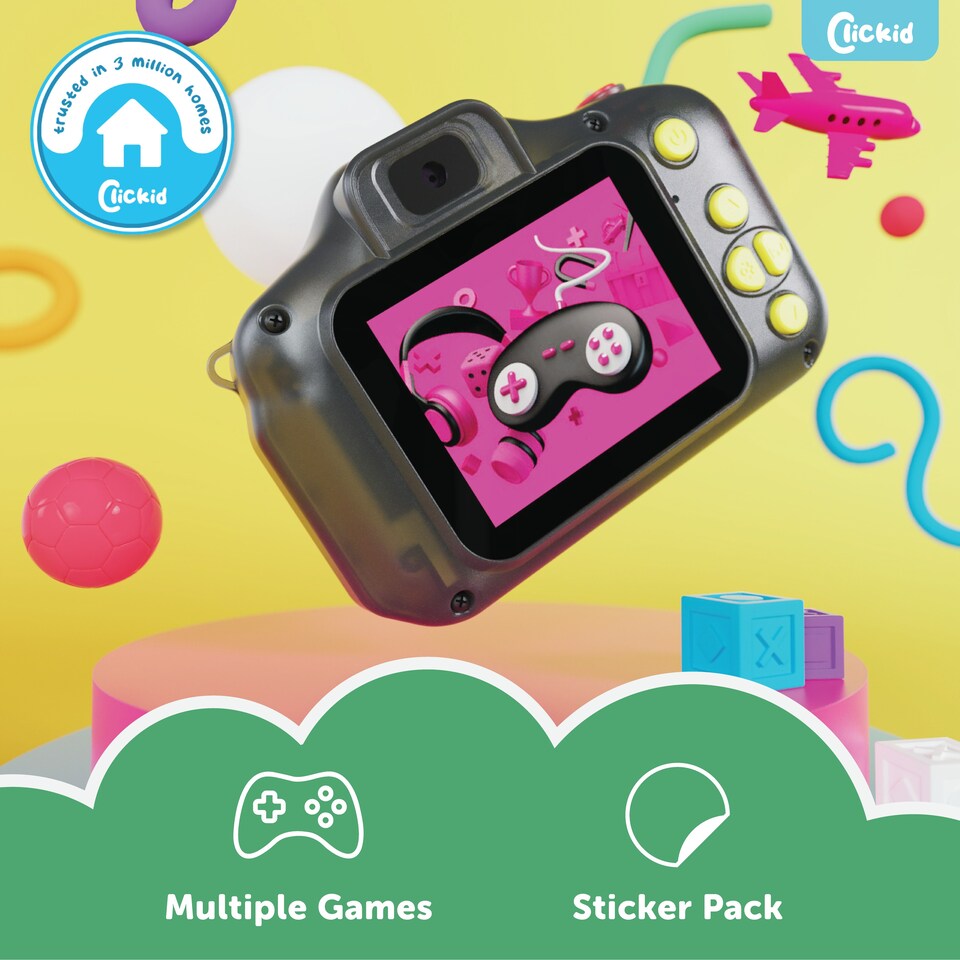 image 1 of Majority CLCKID Kids CAM10 Camera | Dual Lens with 8 x Zoom | Video Recording