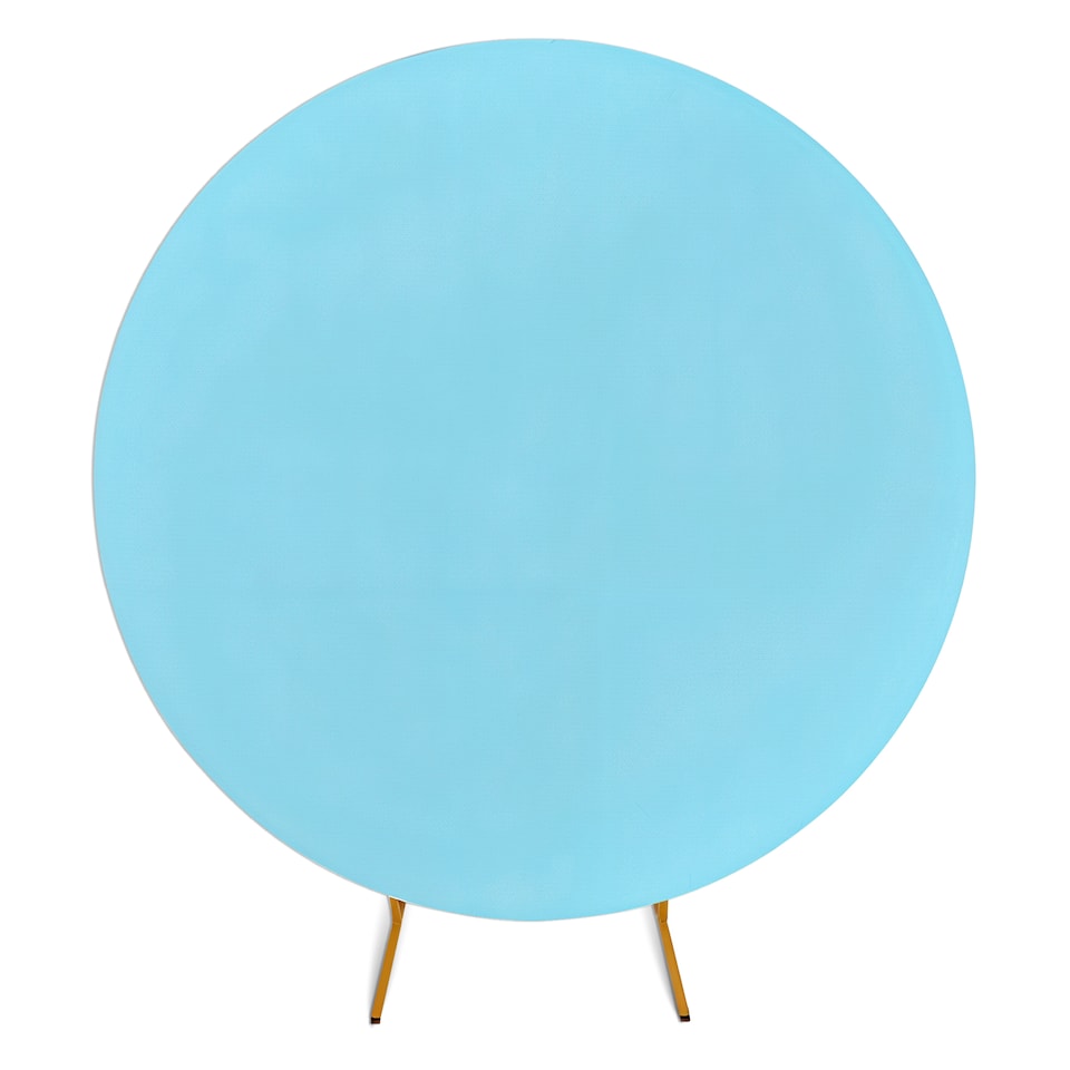 image 1 of 160GSM Baby Blue Round Arch Backdrop Cover - 220cm