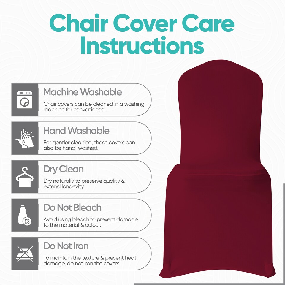 image 1 of Chair Cover Spandex Polyester Stretch, Flat Dining Slipcovers - 10pcs