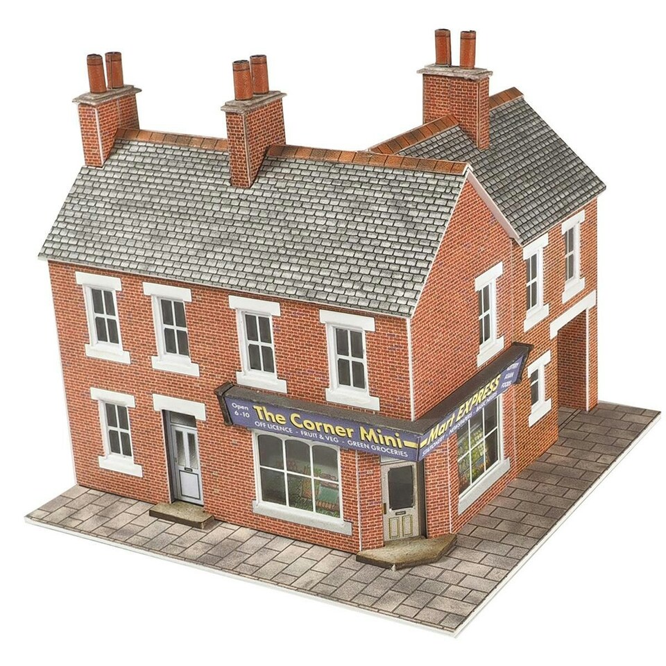 image 1 of Metcalfe Red Brick Corner Shop and Pub Card Kit