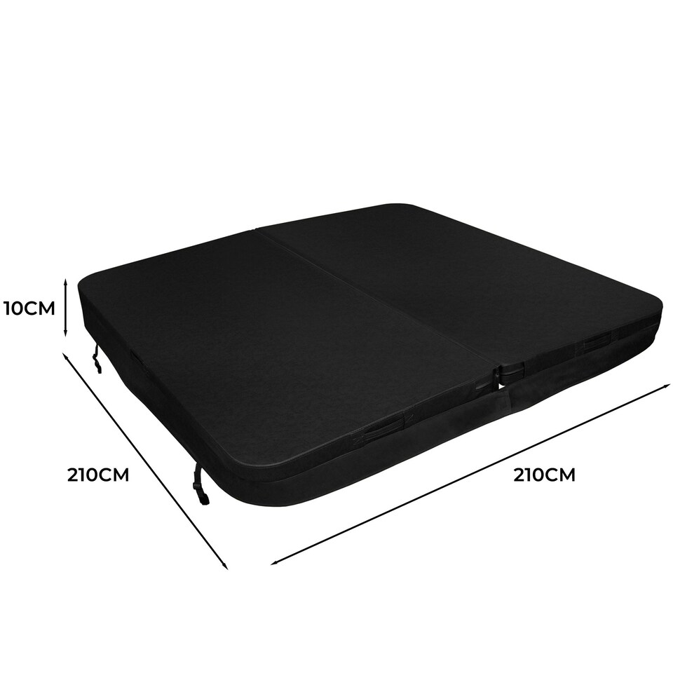 image 1 of 2.1m Hot Tub Spa Cover – Black Black