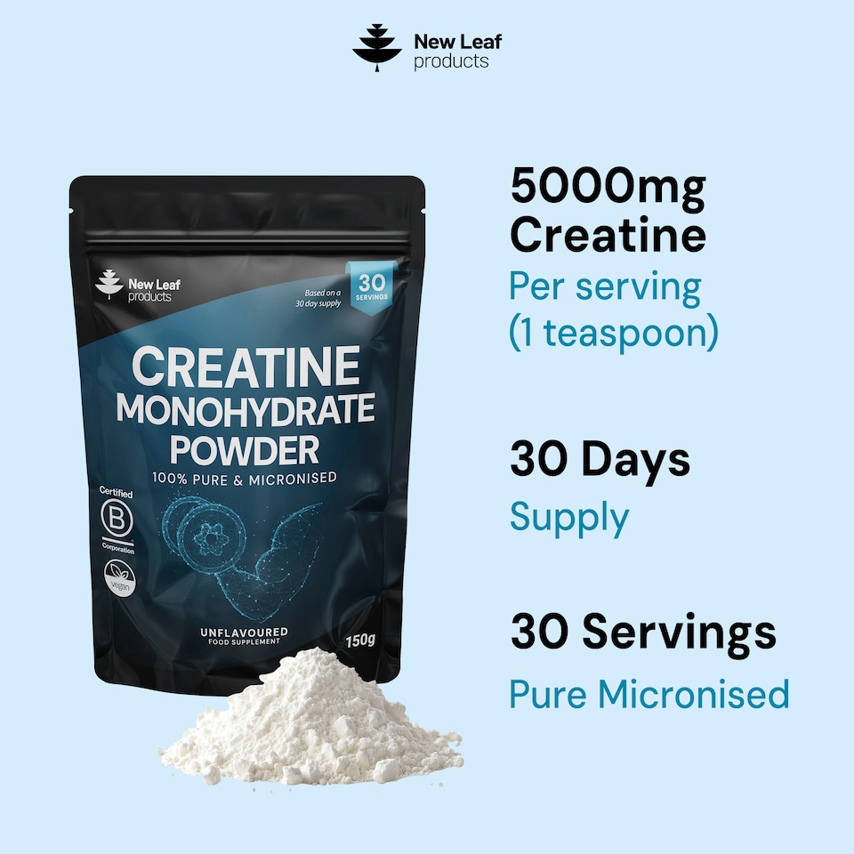 image 1 of Creatine Monohydrate Powder 150g Micronized Gym