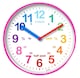 image 1 of ACCTIM - Teaching Time Wall Clock, Pink