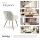 image 7 of Dining Chair Marilyn - corduroy look, upholstered, armchair, continuous backrest - Set of 4 Cream | Cream/Gold
