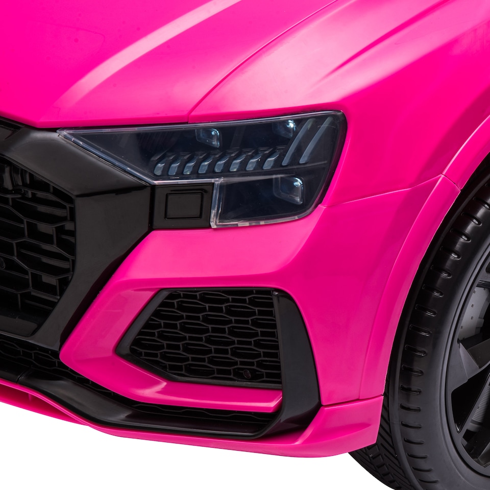 image 1 of HOMCOM Audi RS Q8 Licensed Electric Car for Kids, 6V Kids' Electric Ride on with Remote Control, 7Ah Big Battery, Lights Bluetooth, Music USB, for 3-5 Years Old, Pink