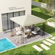 image 2 of Outsunny 3 x 3(m) Gazebo Canopy Replacement Cover, UPF30+, Cream White | Cream | Cream | 1
