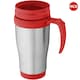 image 1 of Bullet Sanibel Insulated Mug (Pack of 2) - Silver/Red - 12 x 18 x 8 cm
