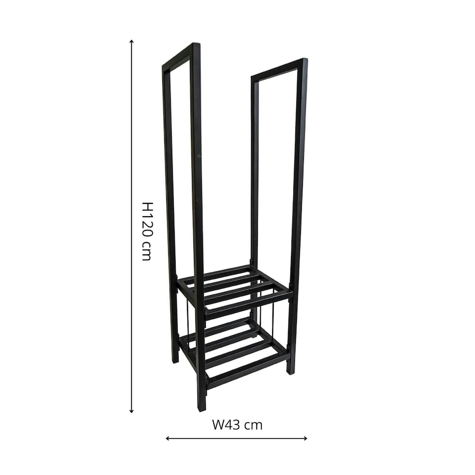 image 1 of Tall Square Shelved Log Storage | Multi