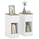 image 6 of HOMCOM Bedside Tables Set of 2, Nightstands for Bedroom, Living Room, White