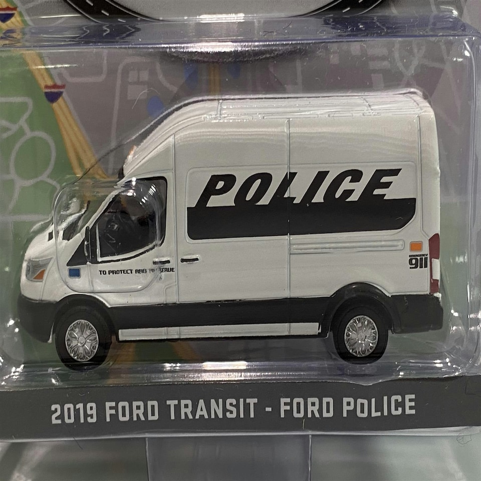 image 1 of 2019 Ford Transit Police 1:64 Route Runners Greenlight 53010