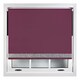 image 3 of FURNISHED Blackout Roller Blinds with Silver Glitter Trim Made to Measure | Purple | Aubergine | (W) 90cm x (L) 165cm