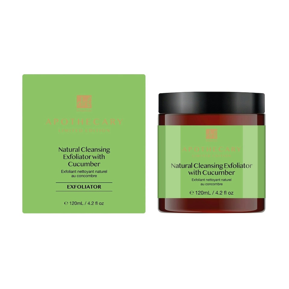 image 1 of Dr Botanicals Natural Cleansing Exfoliator with Cucumber 120ml