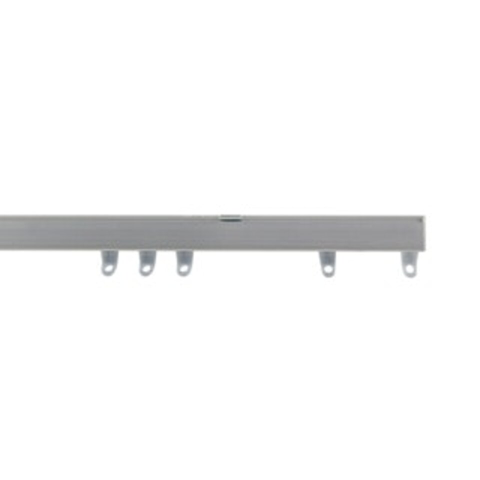 image 1 of 190cm Silver Fineline Aluminium Curtain Track | Silver | Silver