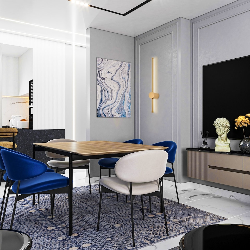 image 1 of Modern and Sleek Stick Style Ambient LED Wall Light Fitting in Plated Brush Gold | Gold