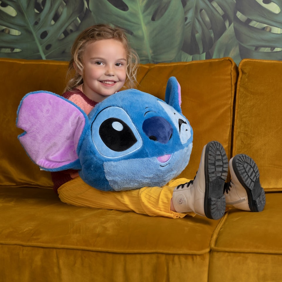 image 1 of Disney Stitch Cosy Plush Hand Warmer Cushion