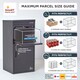 image 10 of SMART PARCEL BOX® Extra Large Front & Rear Access | Black | 1