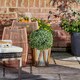 image 2 of Teamson Home Indoor Outdoor Garden Solar Light Decor, Pre Lit Artificial Shrub Bush
