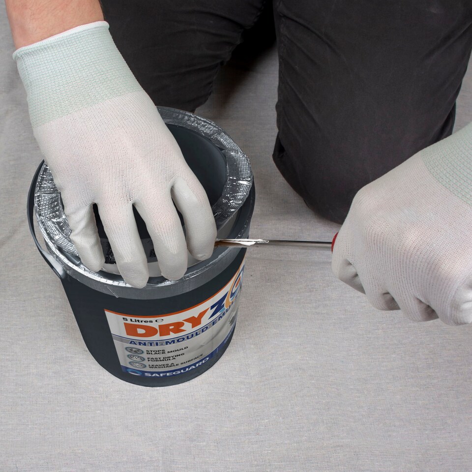 image 1 of Dryzone Anti Mould Paint - 1L White - Mould Resistant for 5 Years, 10m - 12m coverage