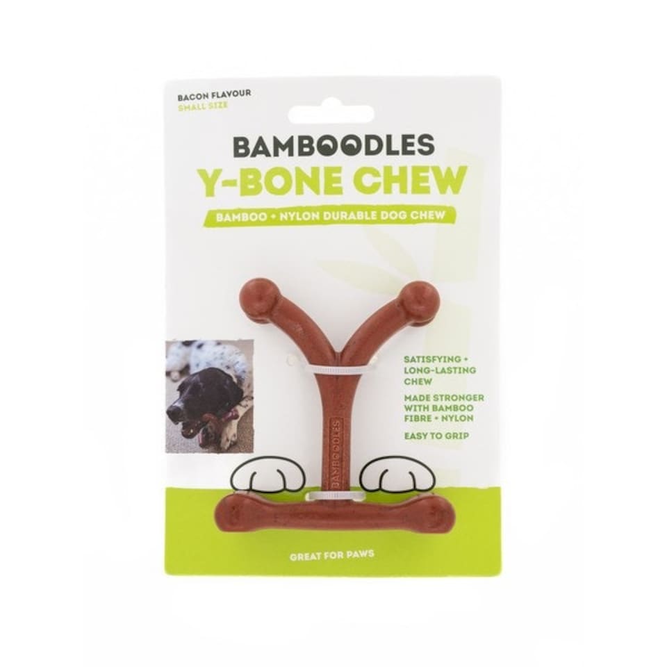 image 1 of Bamboodles Y Bone Bacon Flavour Small