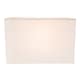 image 2 of Contemporary and Stylish White Linen Fabric Rectangular Lamp Shade | White | White | 1