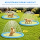 image 5 of PawHut 170cm Splash Pad Sprinkler for Pets Dog Pool Non-slip Outdoor Yellow