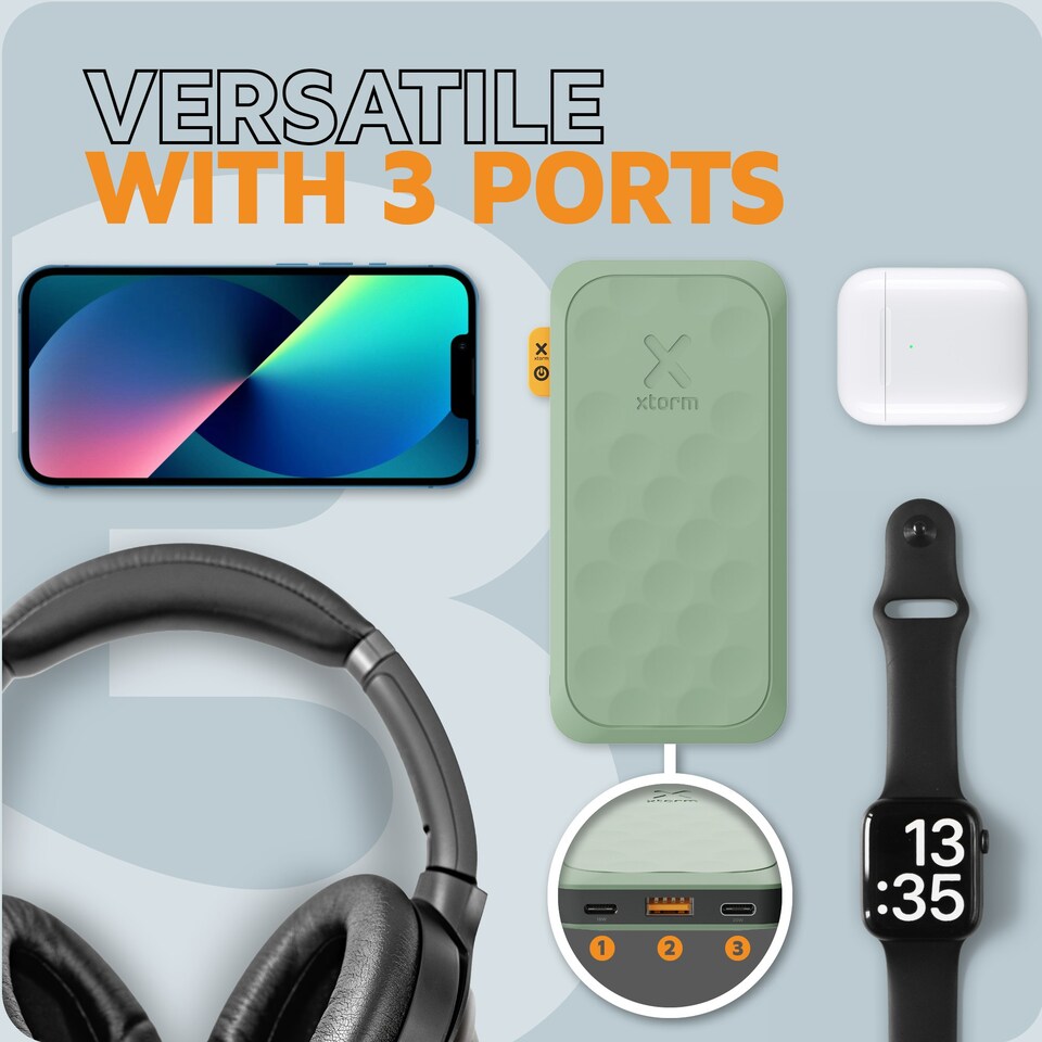image 1 of Xtorm 20W Fuel Series Powerbank 10.000 Sage Green