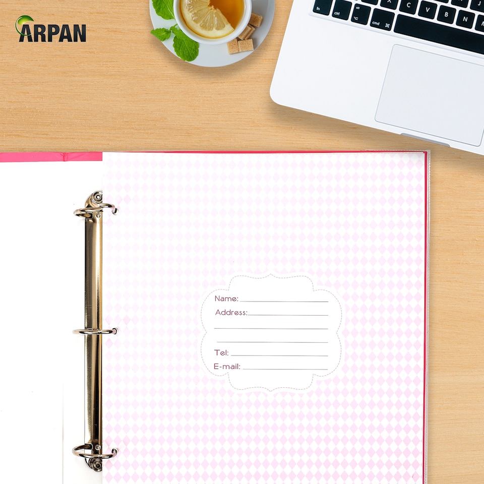 image 1 of ARPAN Extra-Large 3-Ring Binder Self Adhesive Photo Album – 20 Sheets / 40 Sides – Sticky Page Scrapbook Memory Album for Photos, Keepsakes & Special Occasions