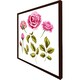 image 3 of Roses & leaves (Picutre Frame) Grey | M