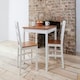 image 5 of Annika Bistro Table in White and Natural Pine | White | One Size | 1
