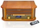 image 4 of Denver 9-in-1 Retro Vintage DAB Bluetooth Wooden Radio Record Player - MRD-51BT | Brown | Vintage Wood