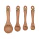 image 1 of Hestia Set of 4 Measuring Spoons Bee Brown | One Size