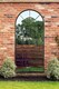 image 3 of The Arcus - Antique Black Framed Arched Window Garden Mirror 71"x33.5" 180x85CM | Black