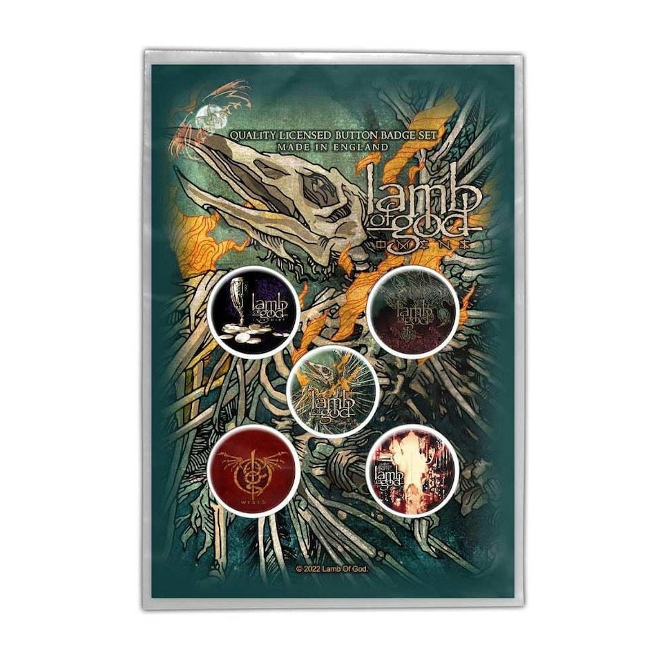 Lamb Of God Button Badge Pack: Omens N/A