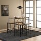 image 4 of Bahamas Bar Table Set and Black and Oak