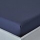 image 1 of Homescapes Navy Blue Egyptian Cotton Fitted Sheet 200 TC, Super King Blue | Super King