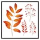 image 2 of Orange autumn leaves (Picture Frame) Brown | M