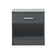 image 1 of Rio Costa Bedside with 1 Drawer Grey