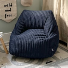 rucomfy Indoor Jumbo Cord Snuggle Bean Bag Chair for Kids