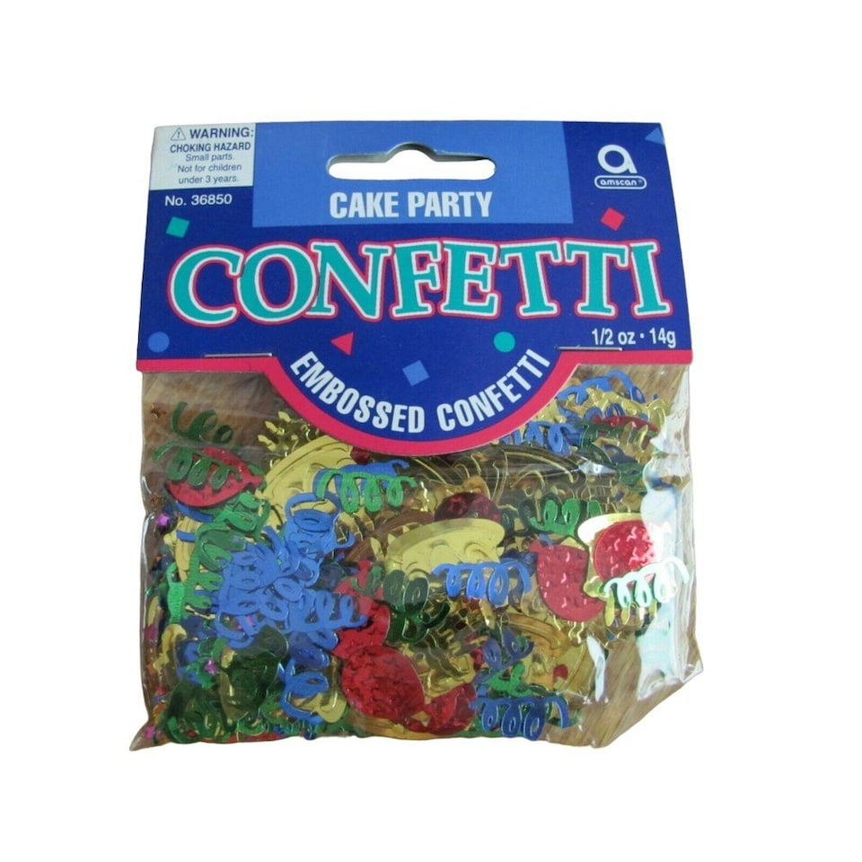 Amscan Foil Cake Confetti - Multicoloured - One Size