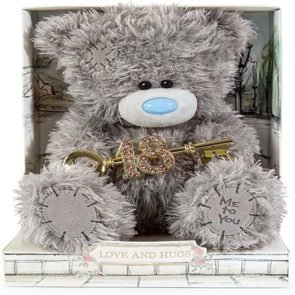 image 1 of Me to You Cute Plush 18th Birthday 19cm High Presented On Premium Gift Plinth Signature Collection